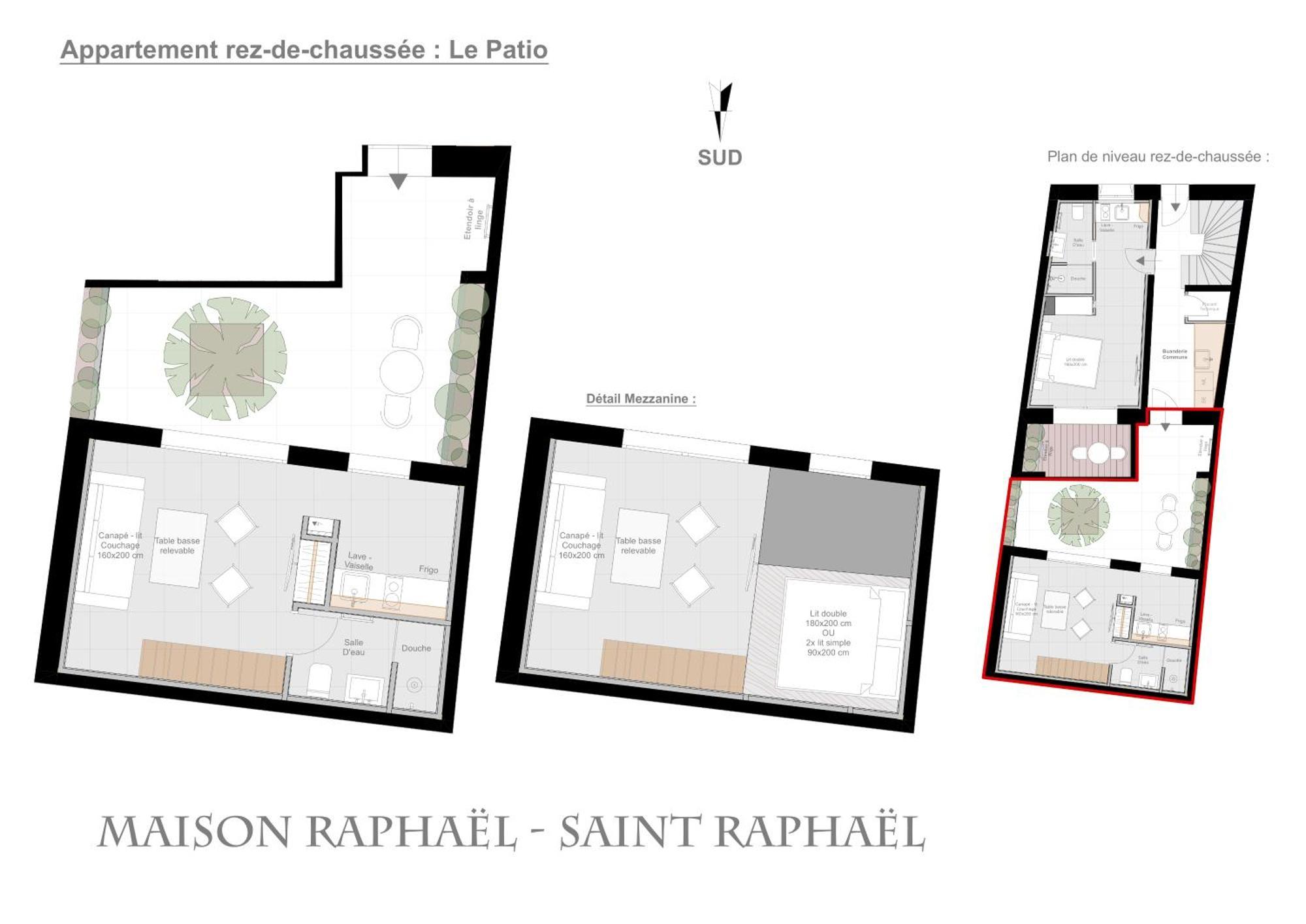 Studios Raffines Avec Terrasses - Plages, Ville Et Gare A Pied - Maison Raphael แซ็งต์-ราฟาเอล ห้อง รูปภาพ